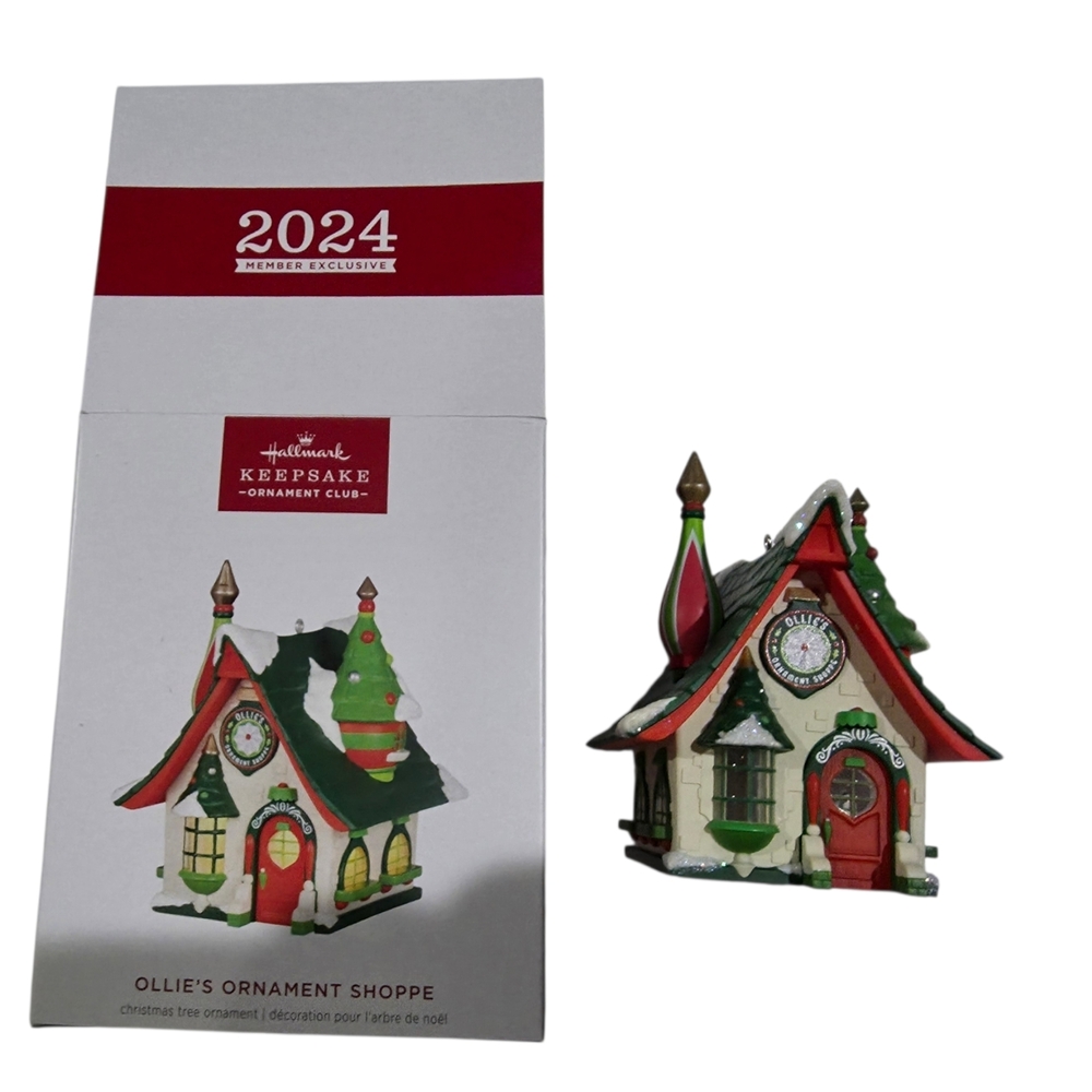Hallmark Keepsake Ornament - Festive Red and Green House New